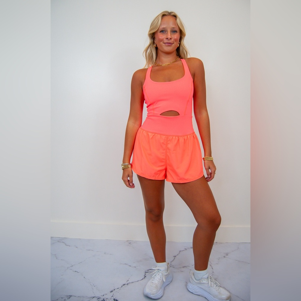 NWOT FP Movement Righteous Runsie in Neon Coral